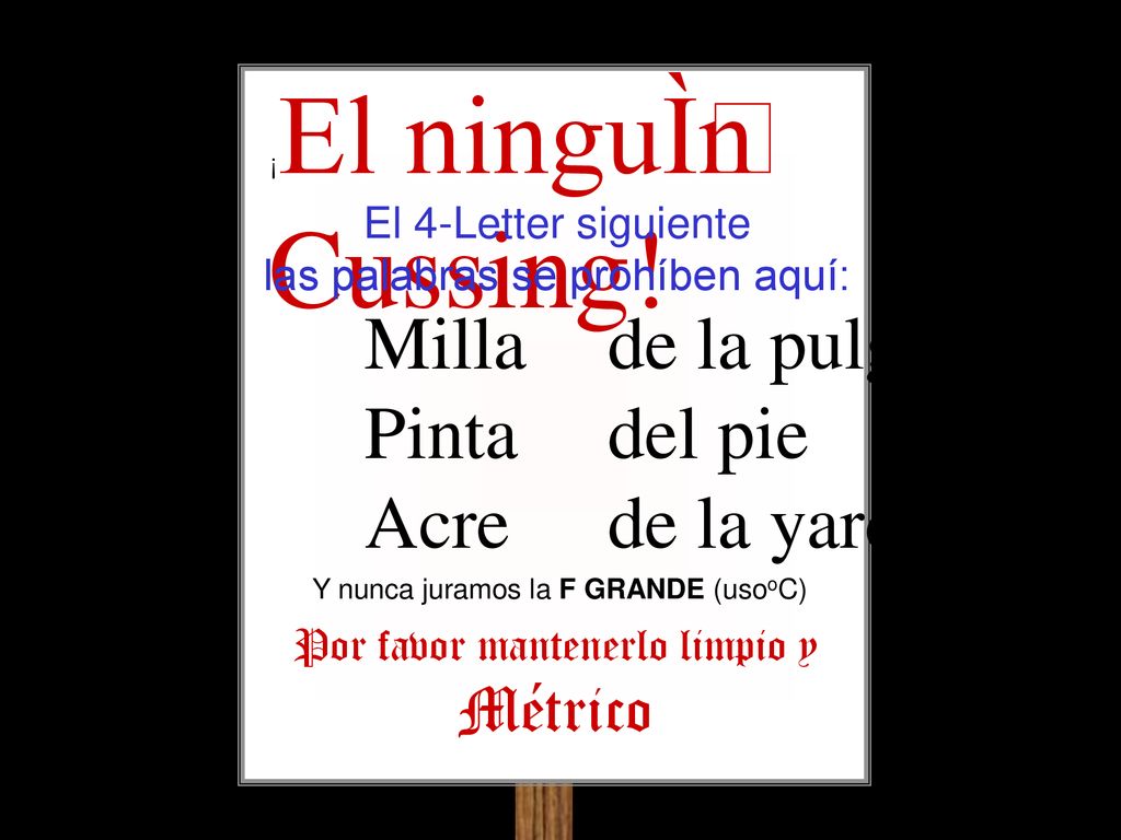 Milla de la pulgada Pinta del pie Acre de la yarda Métrico