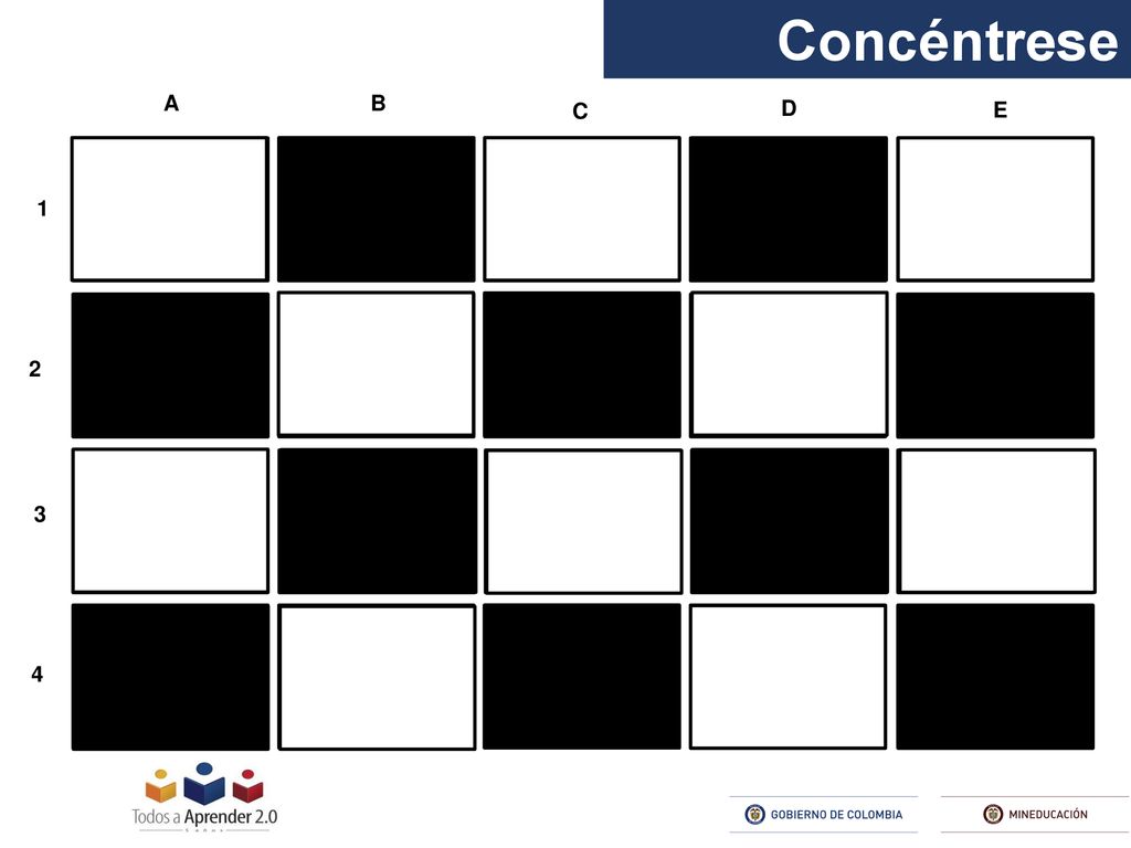Concéntrese SIEE A B C D E SEGUIMIENTO AL APRENDIZAJE