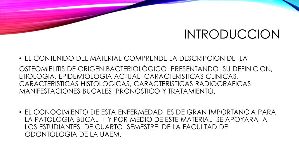 INTRODUCCION EL CONTENIDO DEL MATERIAL COMPRENDE LA DESCRIPCION DE LA