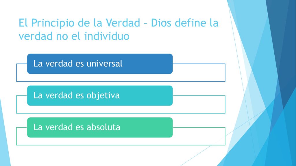 El Principio de la Verdad – Dios define la verdad no el individuo