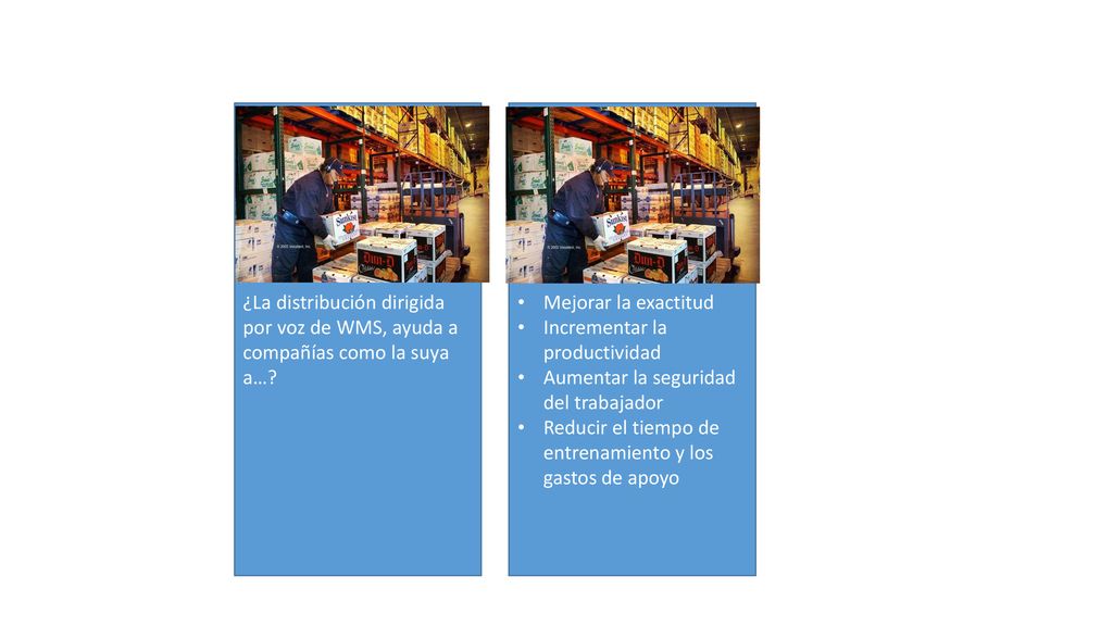 ¿La distribución dirigida por voz de WMS, ayuda a compañías como la suya a…