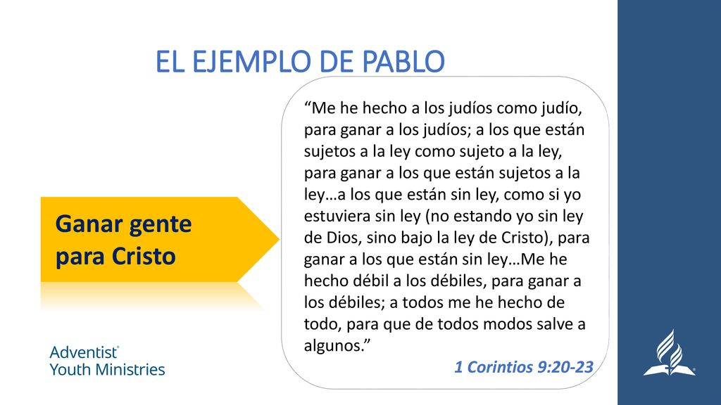 EL EJEMPLO DE PABLO Jesus se mezclaba con la gente