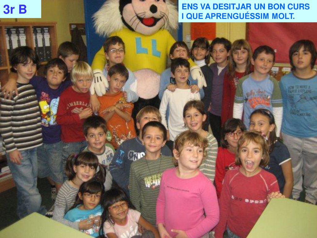ENS VA DESITJAR UN BON CURS I QUE APRENGUÉSSIM MOLT.