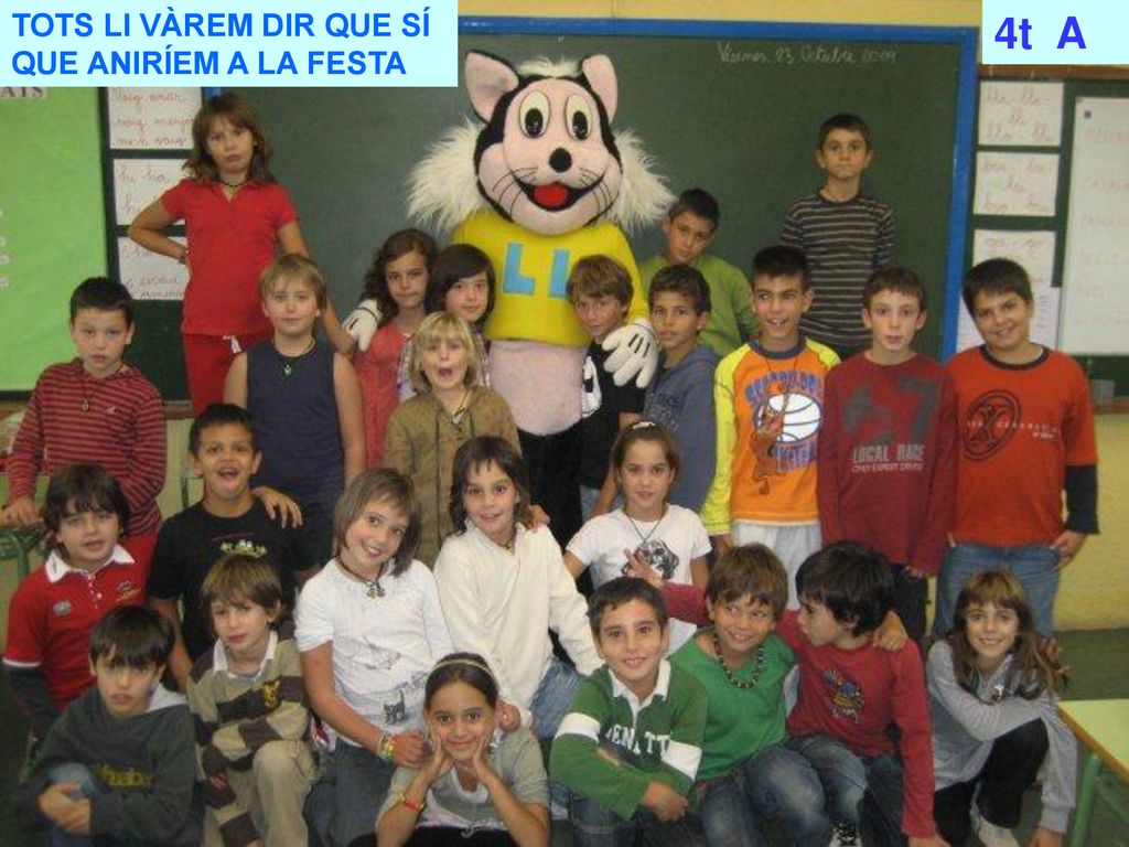 TOTS LI VÀREM DIR QUE SÍ QUE ANIRÍEM A LA FESTA