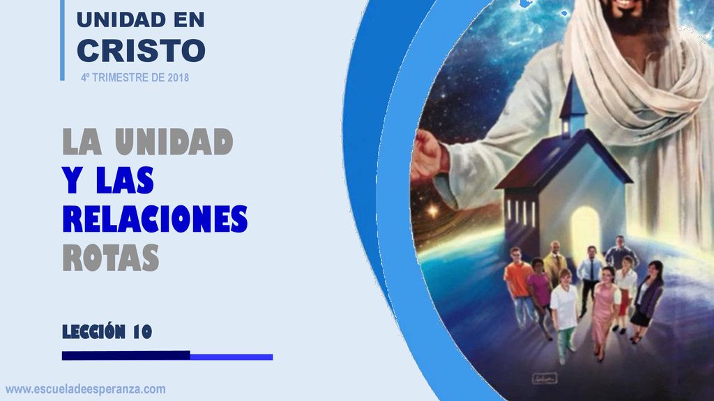 LA UNIDAD Y LAS RELACIONES ROTAS UNIDAD EN CRISTO LECCIÓN 10