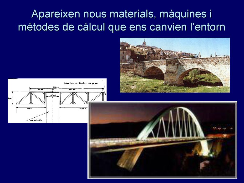 Apareixen nous materials, màquines i métodes de càlcul que ens canvien l’entorn