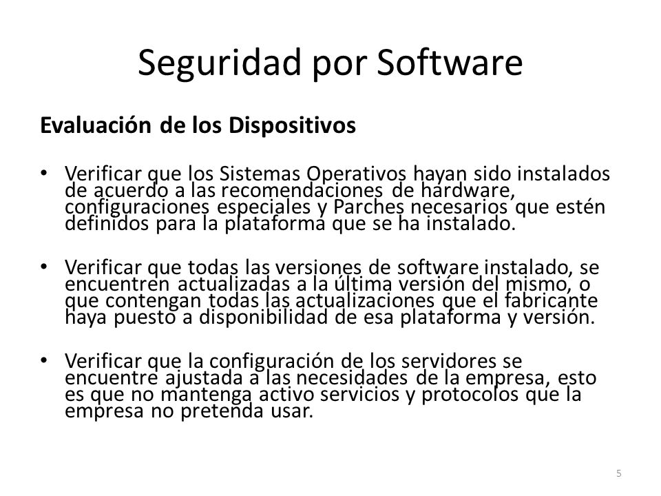Seguridad por Software