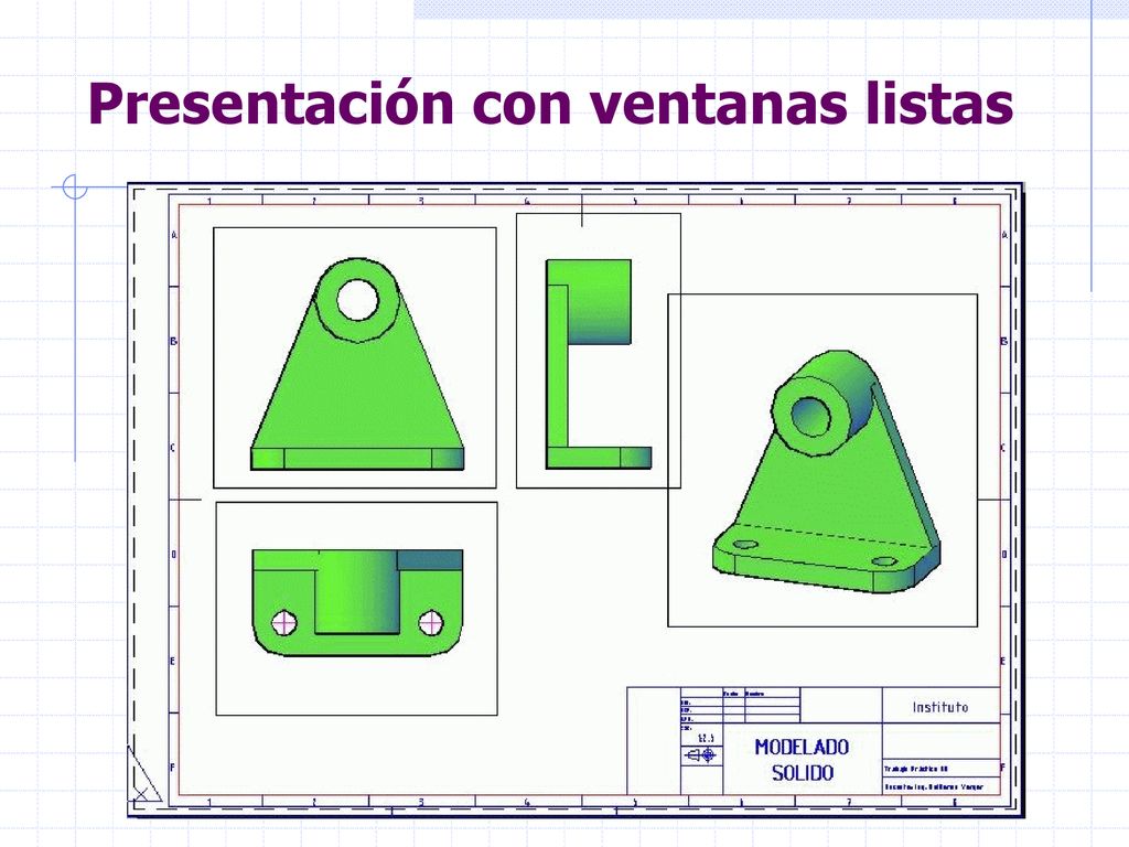 Presentación con ventanas listas