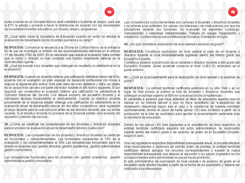 quien a través de un concepto técnico dará viabilidad a la planta de cargos, para que la ETC la adopte y proceda a hacer la distribución de acuerdo con las necesidades de los establecimientos educativos, por niveles, áreas y asignaturas.