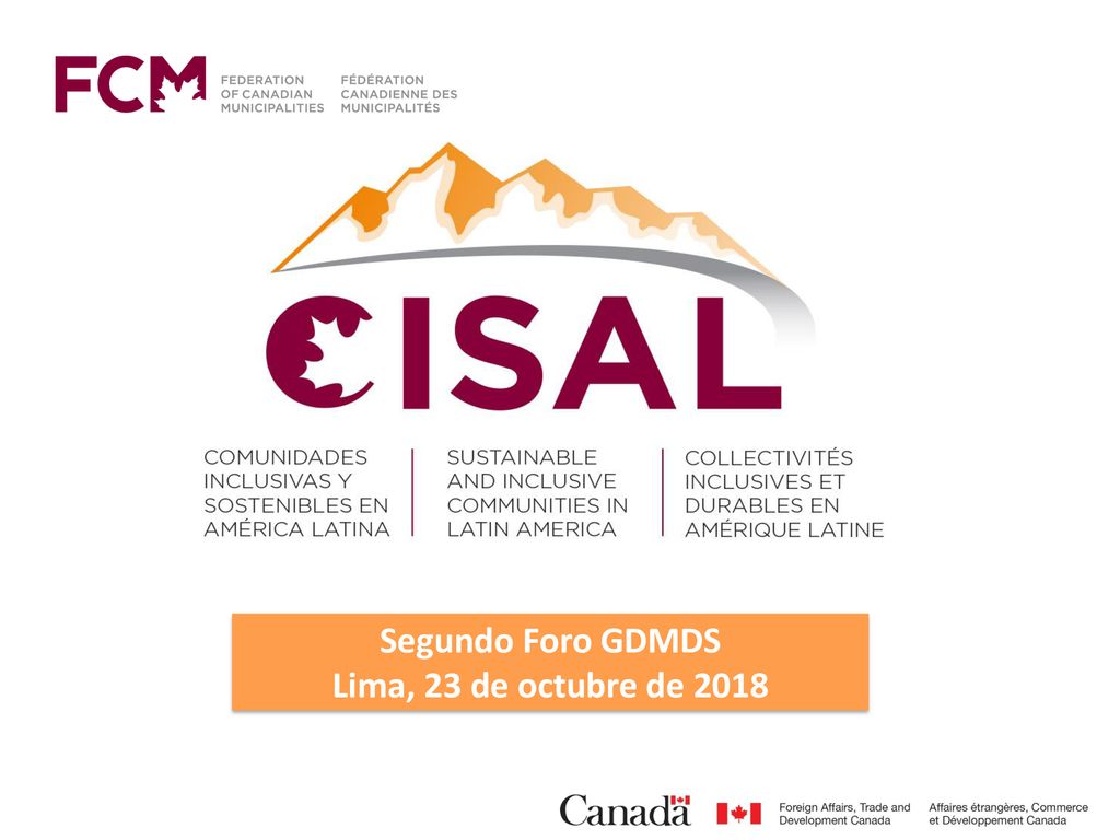 Segundo Foro GDMDS Lima, 23 de octubre de 2018