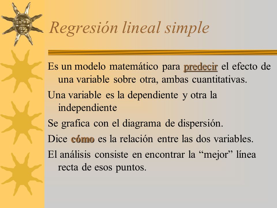 Regresión lineal simple