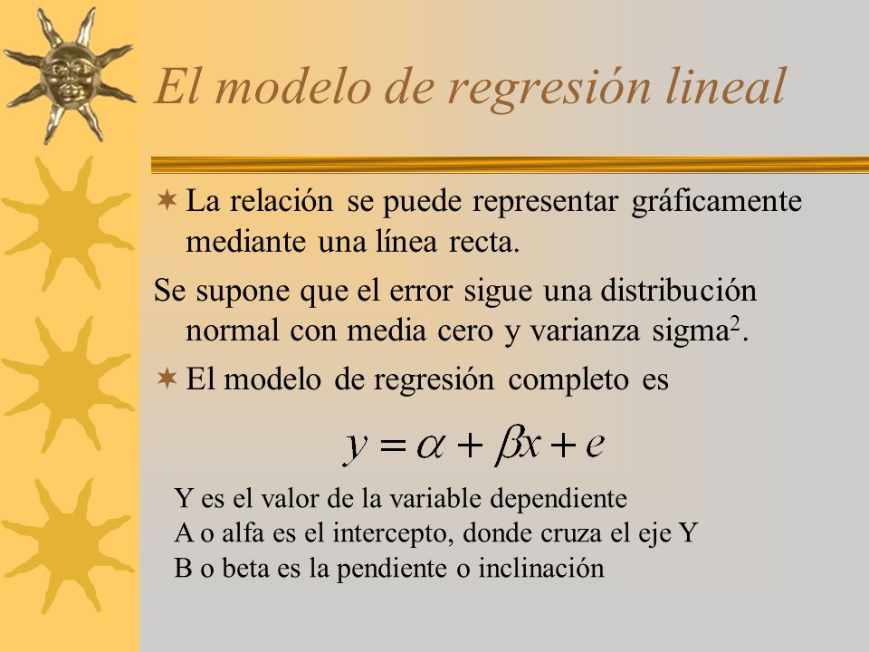 El modelo de regresión lineal