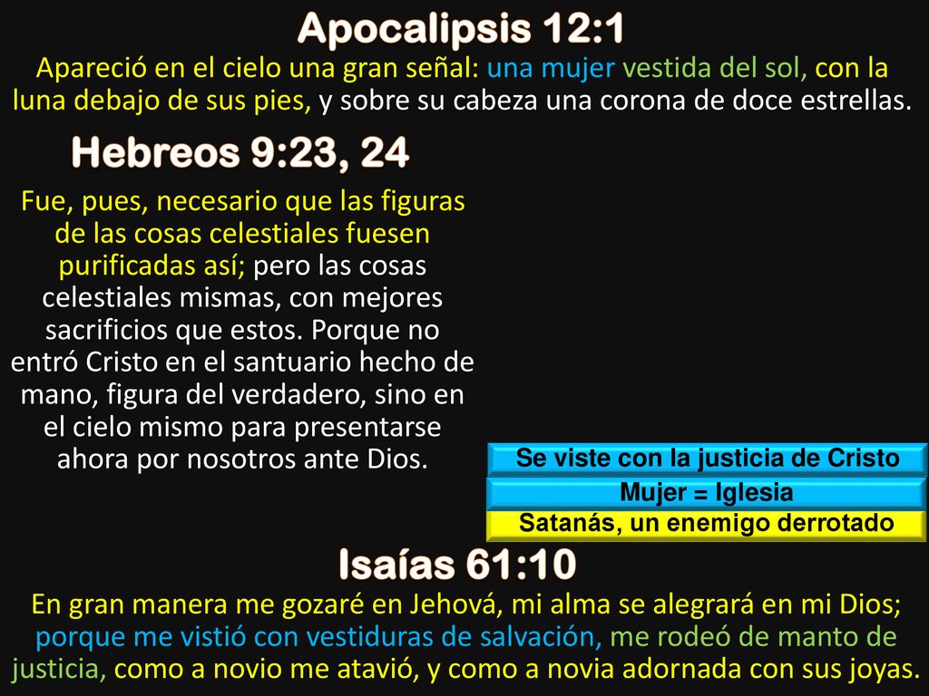 Se viste con la justicia de Cristo Satanás, un enemigo derrotado
