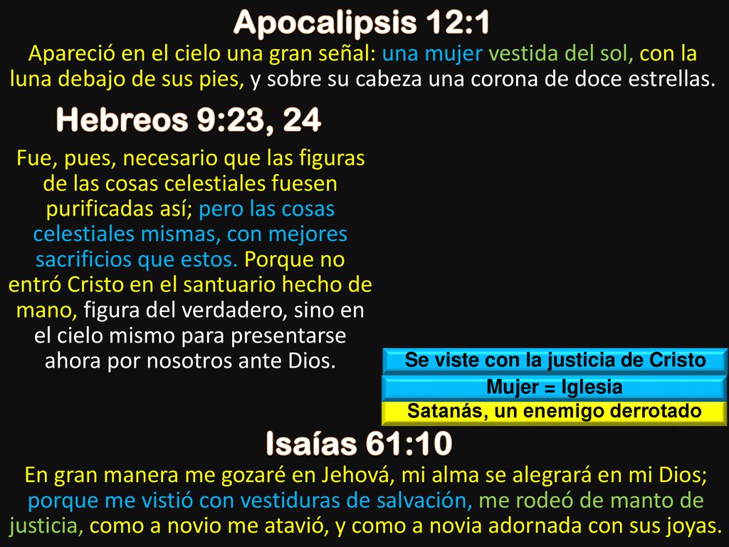 Se viste con la justicia de Cristo Satanás, un enemigo derrotado