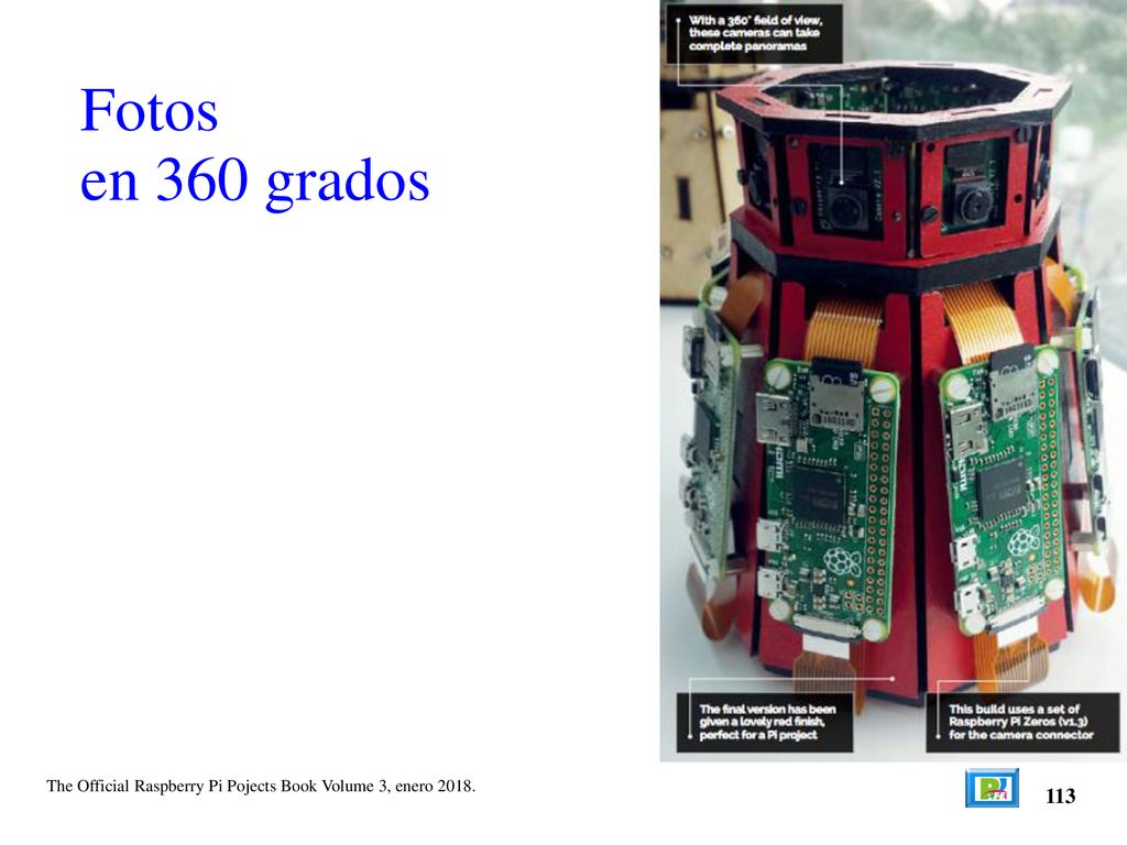 Fotos en 360 grados The Official Raspberry Pi Pojects Book Volume 3, enero