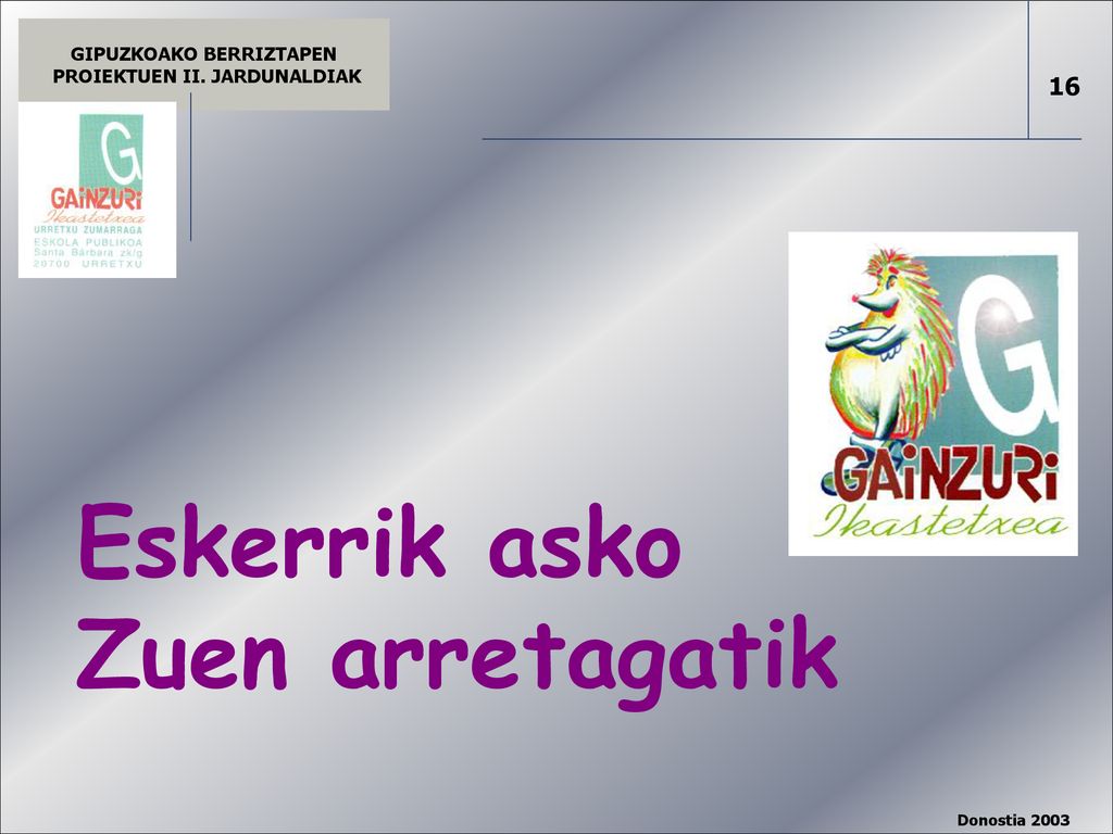Eskerrik asko Zuen arretagatik