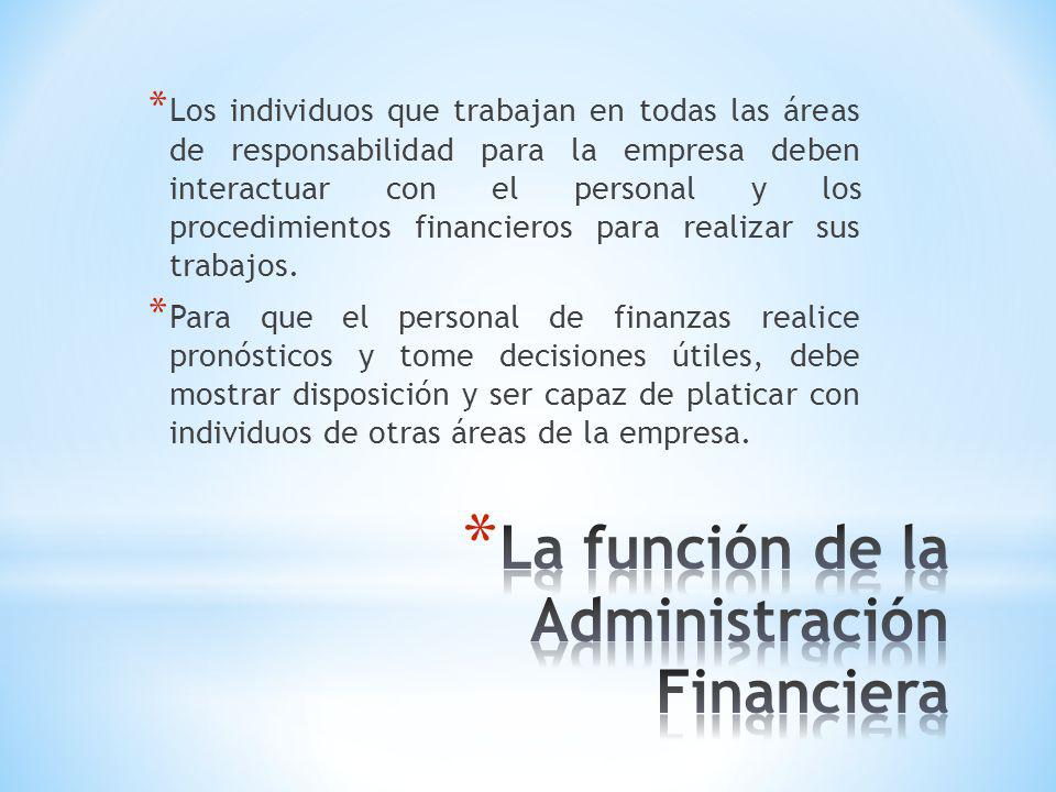 La función de la Administración Financiera