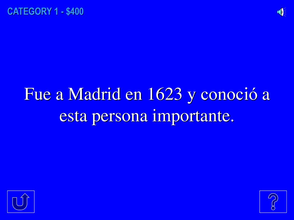 Fue a Madrid en 1623 y conoció a esta persona importante.