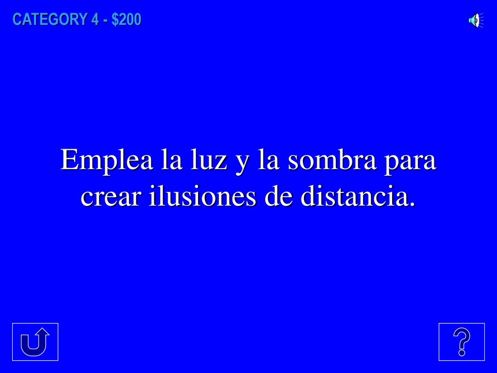 Emplea la luz y la sombra para crear ilusiones de distancia.