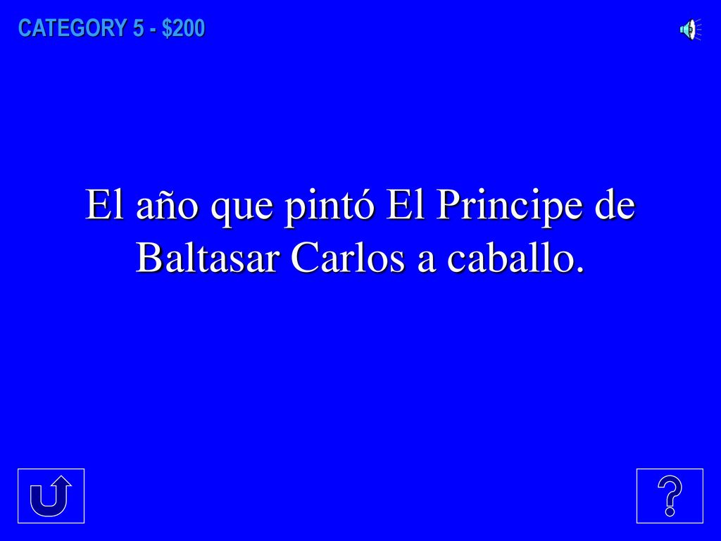 El año que pintó El Principe de Baltasar Carlos a caballo.