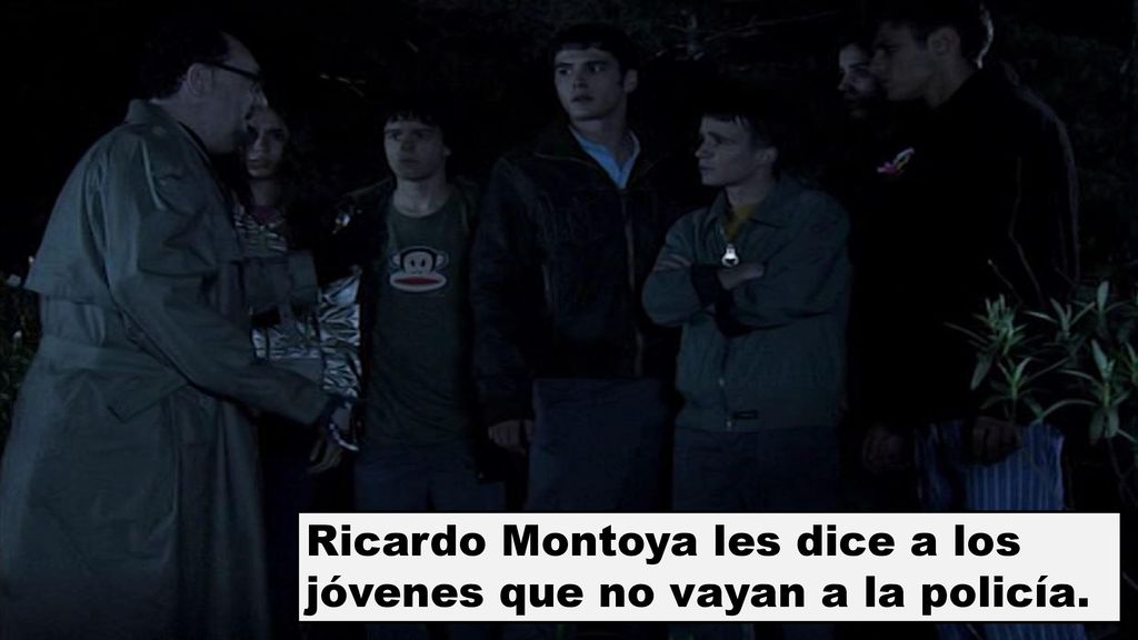 Ricardo Montoya les dice a los jóvenes que no vayan a la policía.