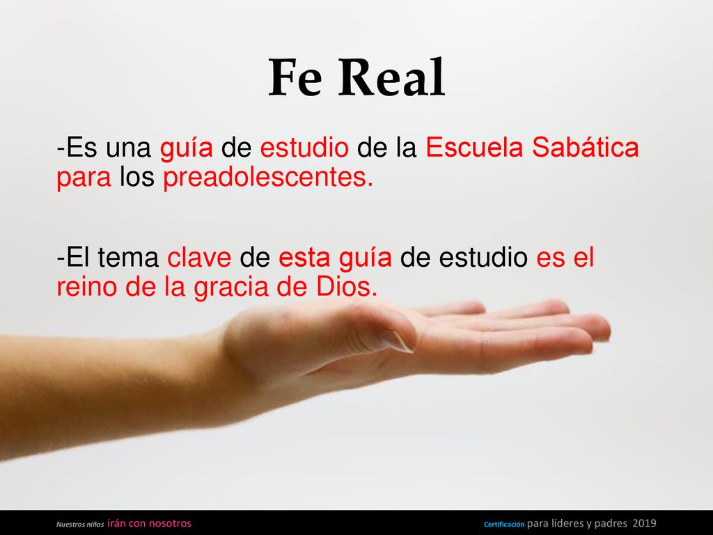 Fe Real -Es una guía de estudio de la Escuela Sabática para los preadolescentes.