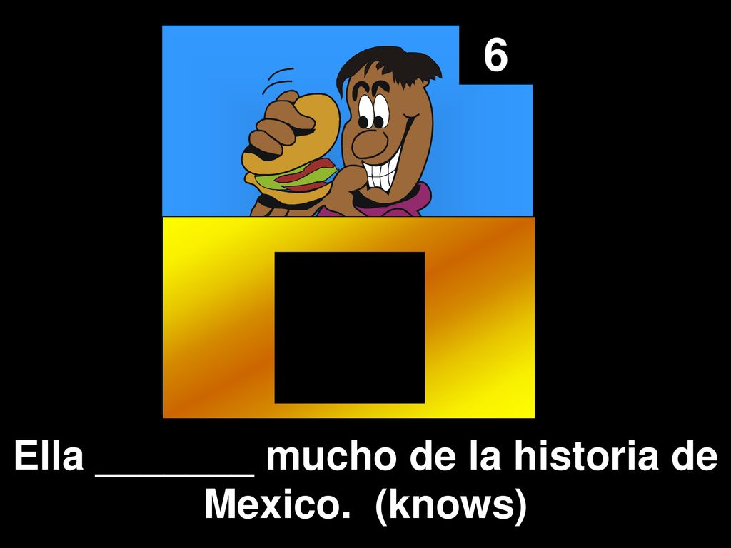 Ella _______ mucho de la historia de Mexico. (knows)