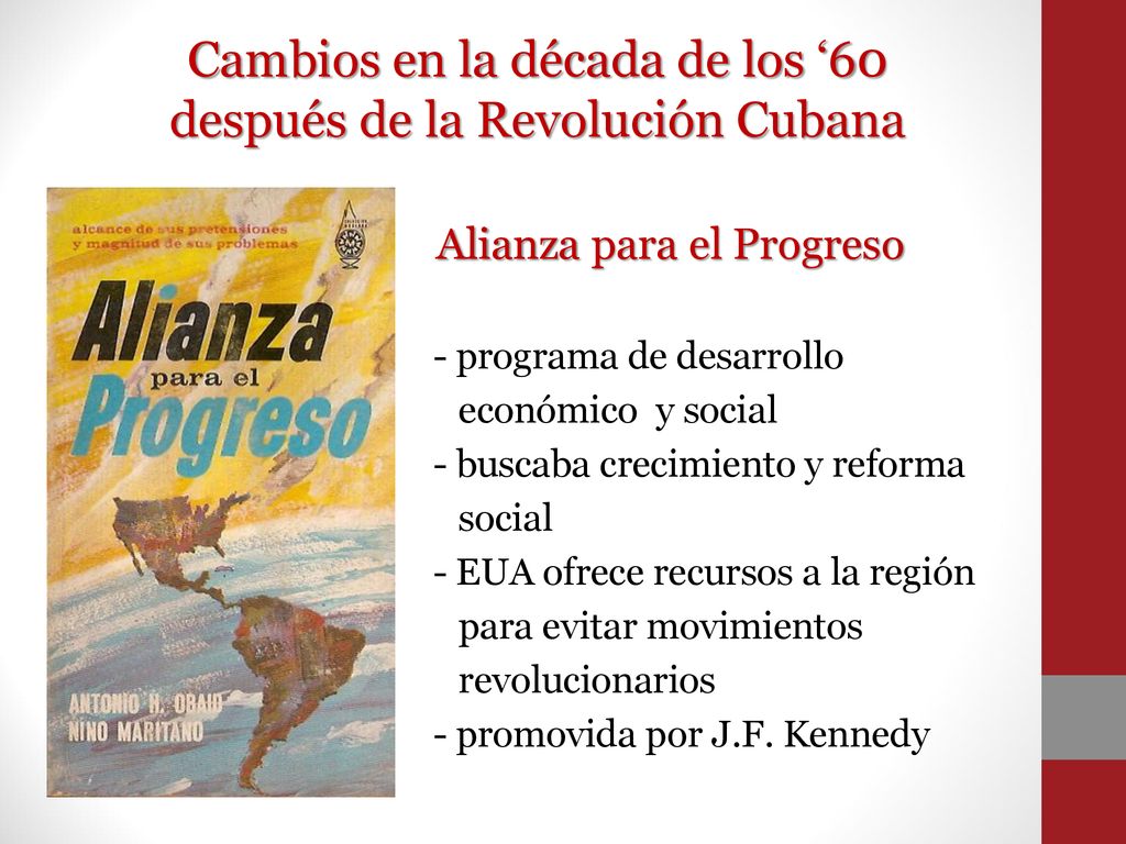 Cambios en la década de los ‘60 después de la Revolución Cubana