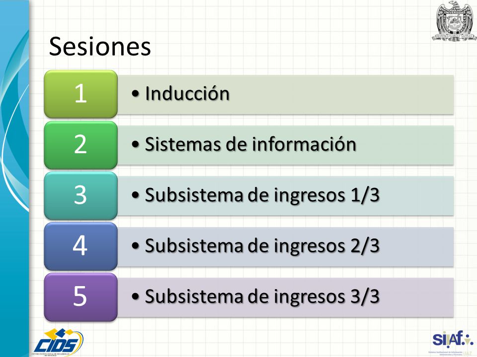 4 5 Sesiones Inducción Sistemas de información