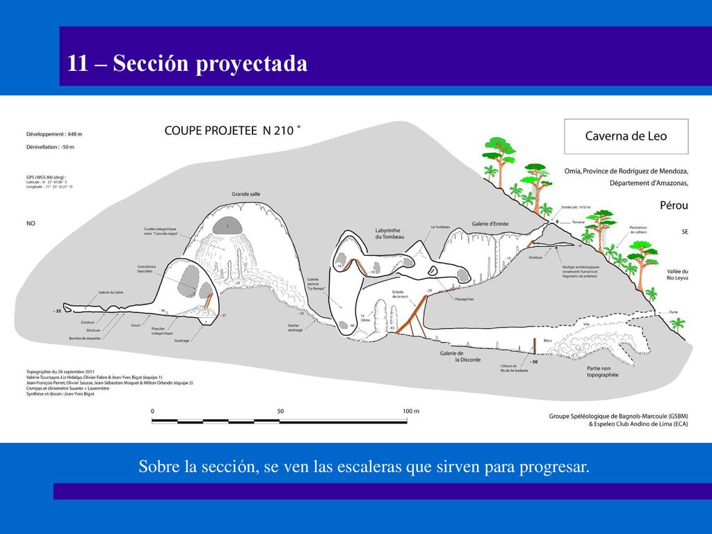 Sobre la sección, se ven las escaleras que sirven para progresar.