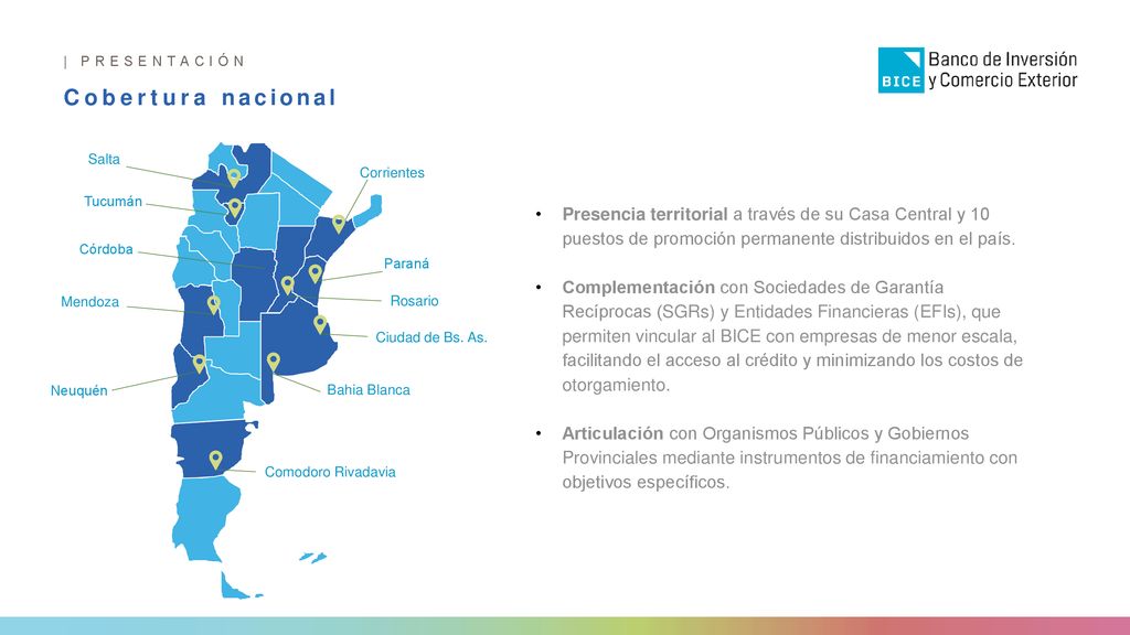 | PRESENTACIÓN Cobertura nacional. Salta. Corrientes. Tucumán.