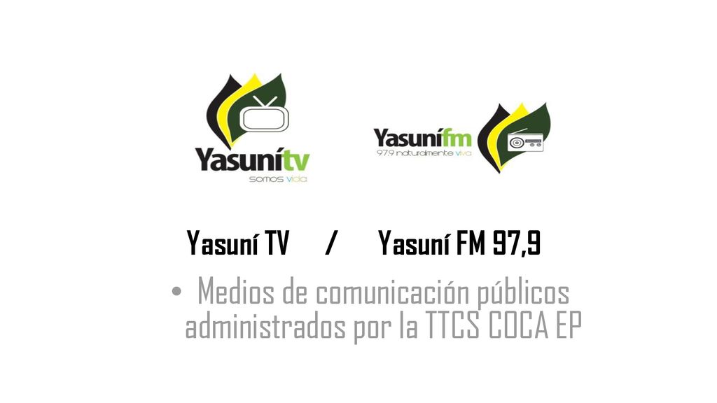 Medios de comunicación públicos administrados por la TTCS COCA EP