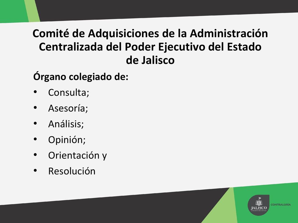 Comité de Adquisiciones de la Administración Centralizada del Poder Ejecutivo del Estado de Jalisco