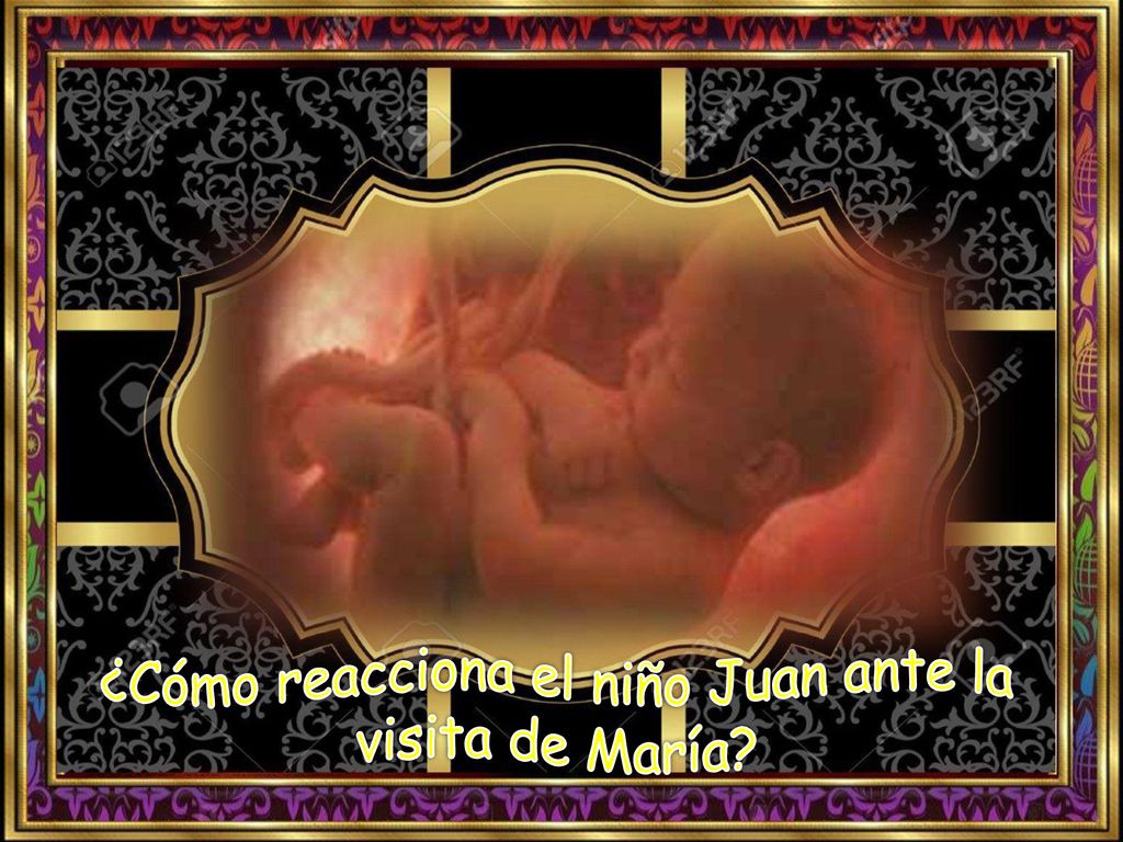 ¿Cómo reacciona el niño Juan ante la visita de María