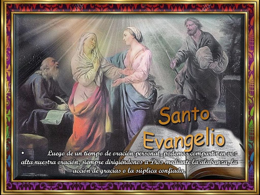 • Luego de un tiempo de oración personal, podemos compartir en voz alta nuestra oración, siempre dirigiéndonos a Dios mediante la alabanza, la acción de gracias o la súplica confiada.