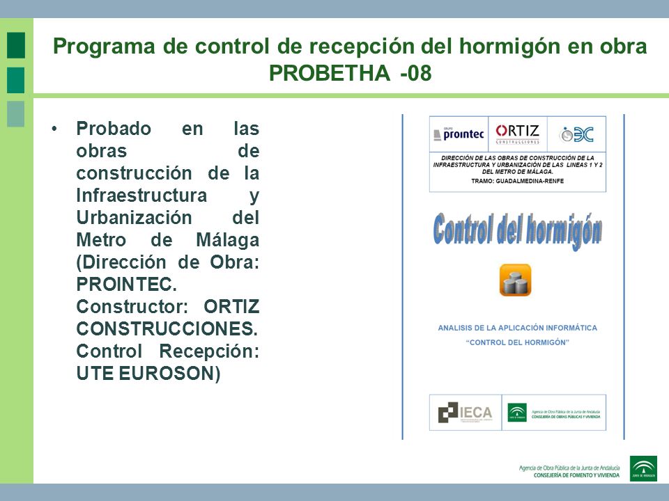 Programa de control de recepción del hormigón en obra PROBETHA -08