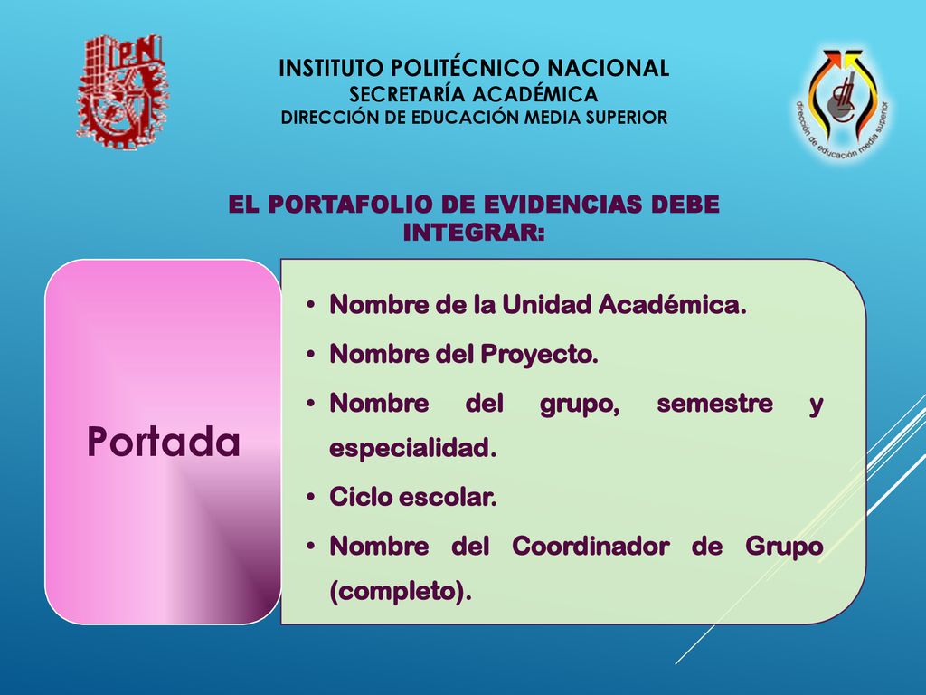 Portada Nombre de la Unidad Académica. Nombre del Proyecto.