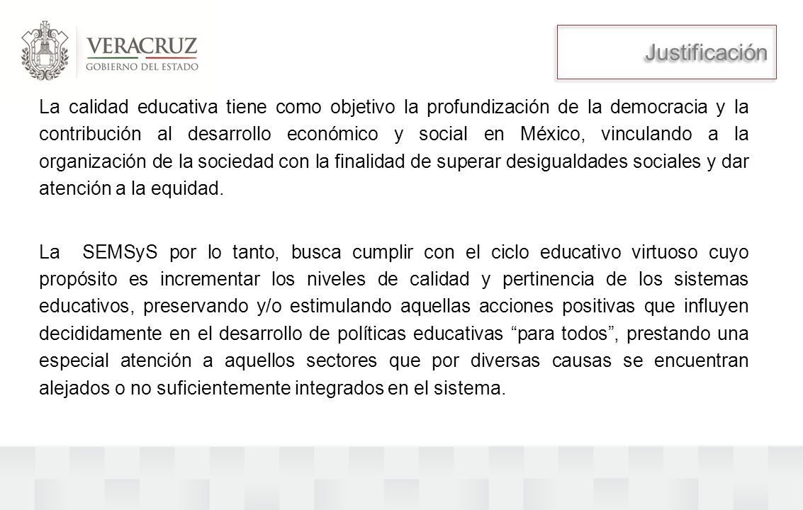 Justificación