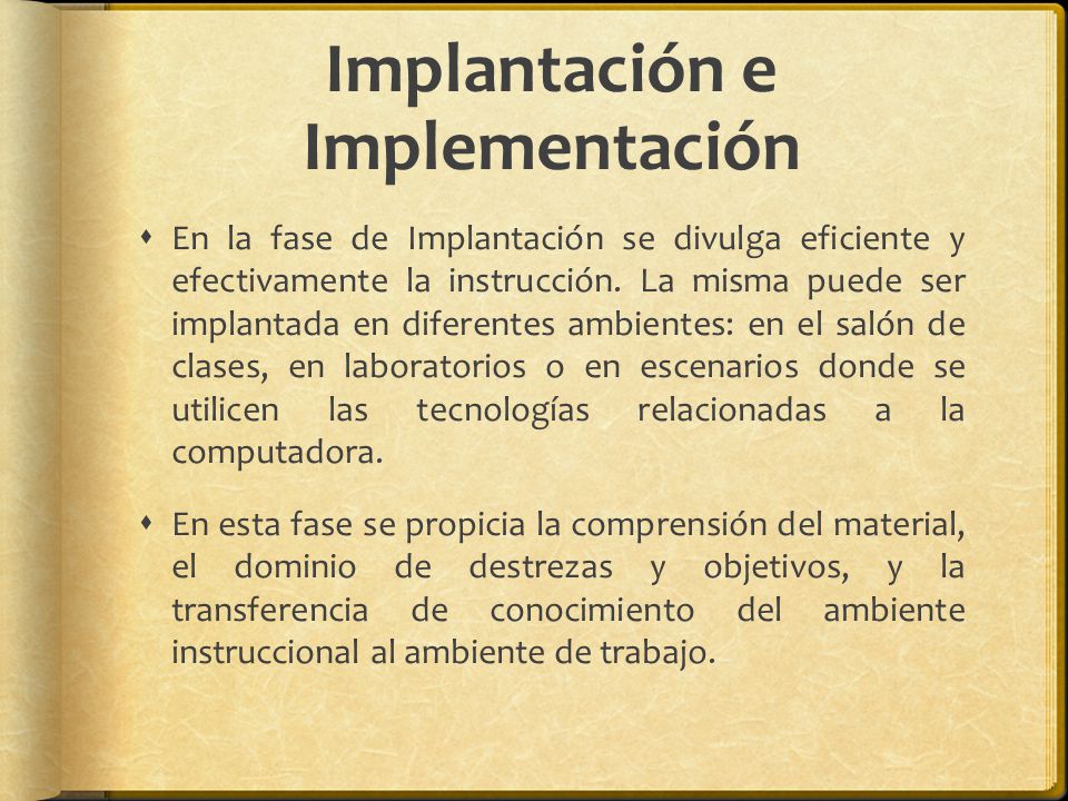 Implantación e Implementación