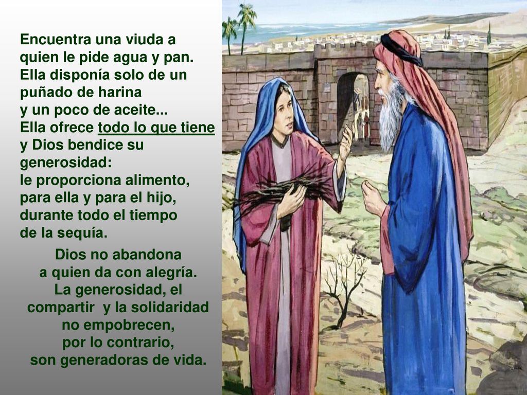La generosidad, el compartir y la solidaridad son generadoras de vida.