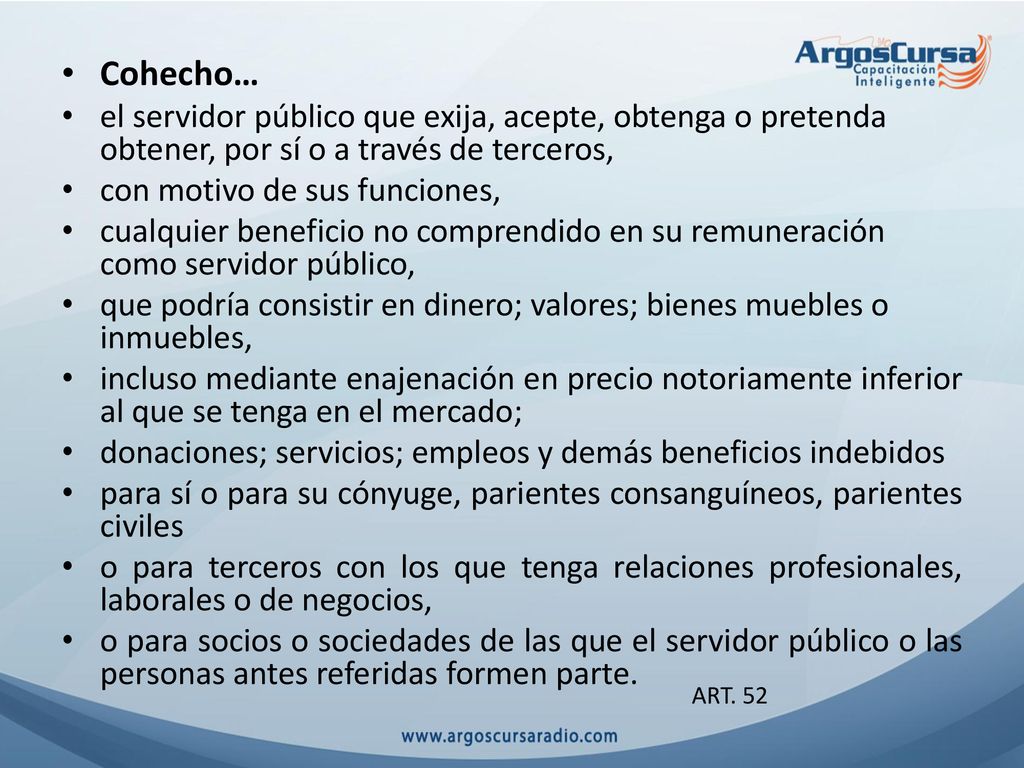 Cohecho… el servidor público que exija, acepte, obtenga o pretenda obtener, por sí o a través de terceros,