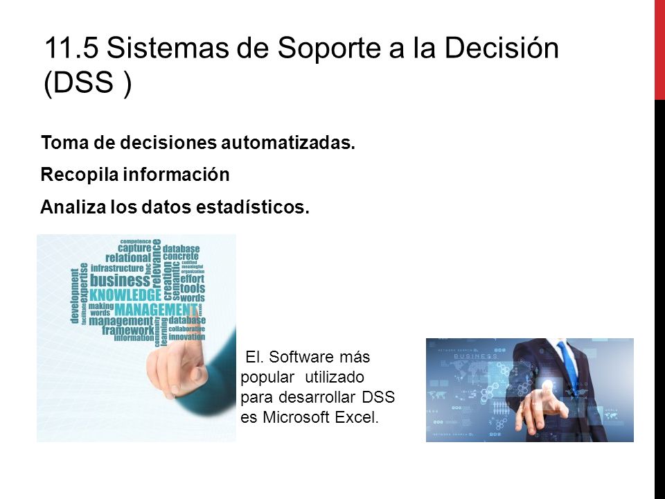 11.5 Sistemas de Soporte a la Decisión (DSS )