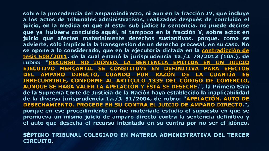 sobre la procedencia del amparoindirecto, ni aun en la fracción IV, que incluye a los actos de tribunales administrativos, realizados después de concluido el juicio, en la medida en que al estar sub júdice la sentencia, no puede decirse que ya hubiera concluido aquél, ni tampoco en la fracción V, sobre actos en juicio que afecten materialmente derechos sustantivos, porque, como se advierte, sólo implicaría la transgresión de un derecho procesal, en su caso.