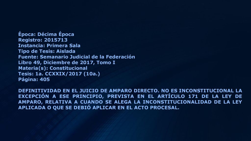 Época: Décima Época Registro: Instancia: Primera Sala. Tipo de Tesis: Aislada. Fuente: Semanario Judicial de la Federación.
