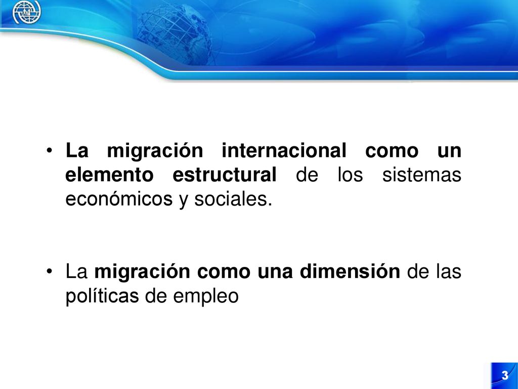 La migración como una dimensión de las políticas de empleo