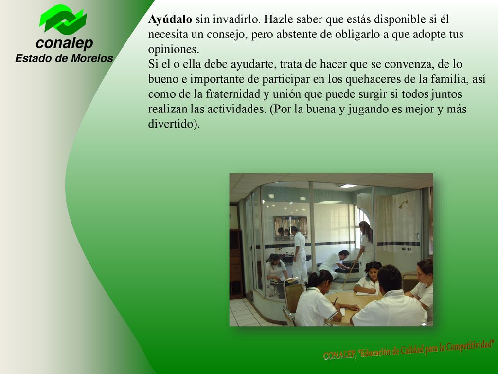 Ayúdalo sin invadirlo. Hazle saber que estás disponible si él necesita un consejo, pero abstente de obligarlo a que adopte tus opiniones.