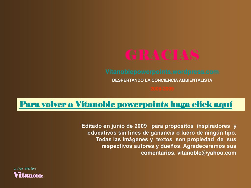 DESPERTANDO LA CONCIENCIA AMBIENTALISTA