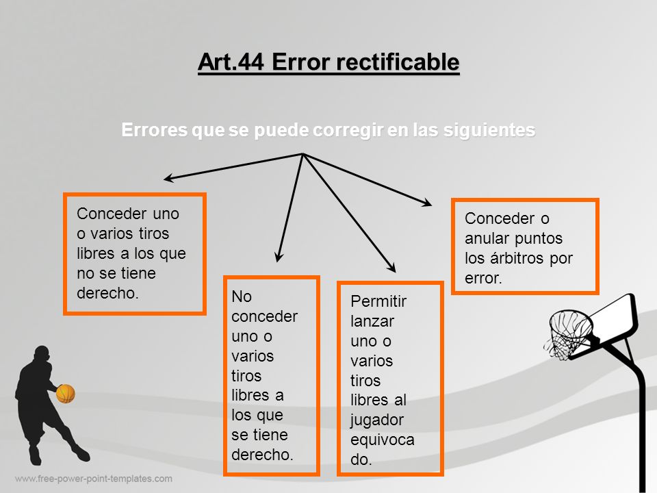 Art.44 Error rectificable