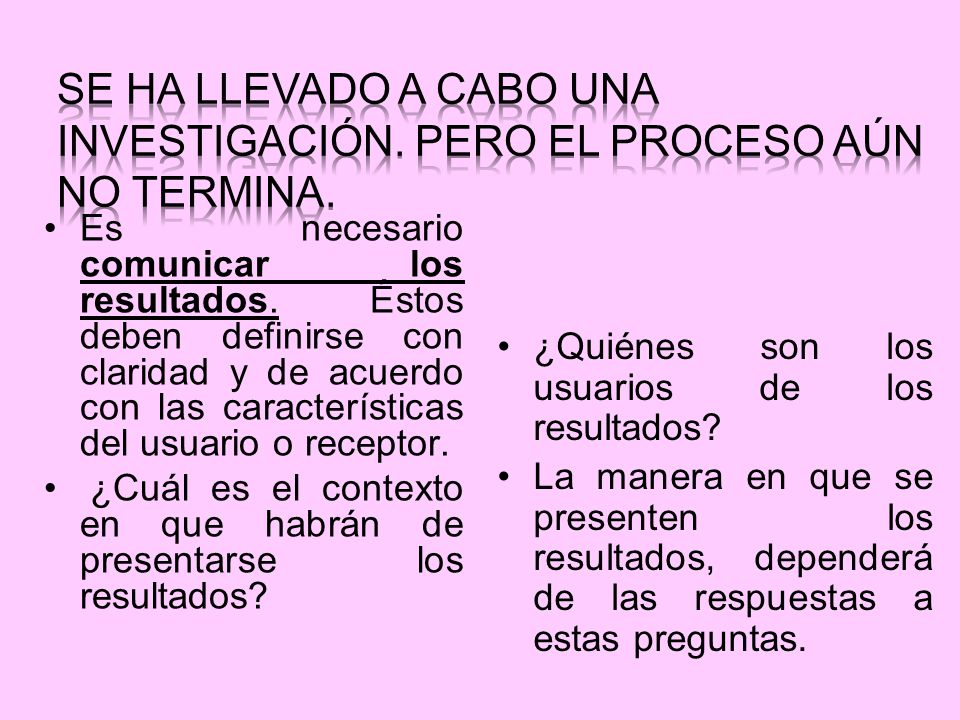 Se ha llevado a cabo una investigación. Pero el proceso aún no termina.