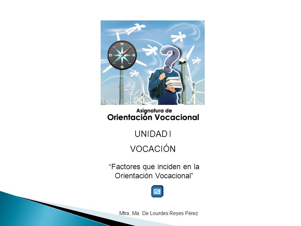 UNIDAD I VOCACIÓN Factores que inciden en la Orientación Vocacional